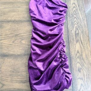 Purple Velvet Kids Dress